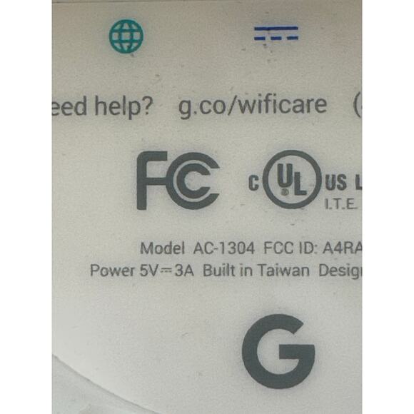 Google AC-1304 WiFi Single WiFi Point Router Replacement No Power Supply - Picture 4 of 4